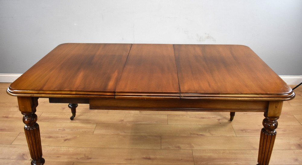 Victorian Mahogany Extending Dining Table & 10 Chairs View VII