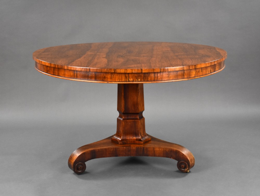 Victorian Rosewood Circular Breakfast Table View III