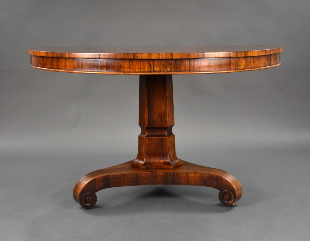 Victorian Rosewood Circular Breakfast Table View IV