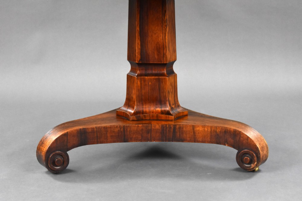 Victorian Rosewood Circular Breakfast Table View VI