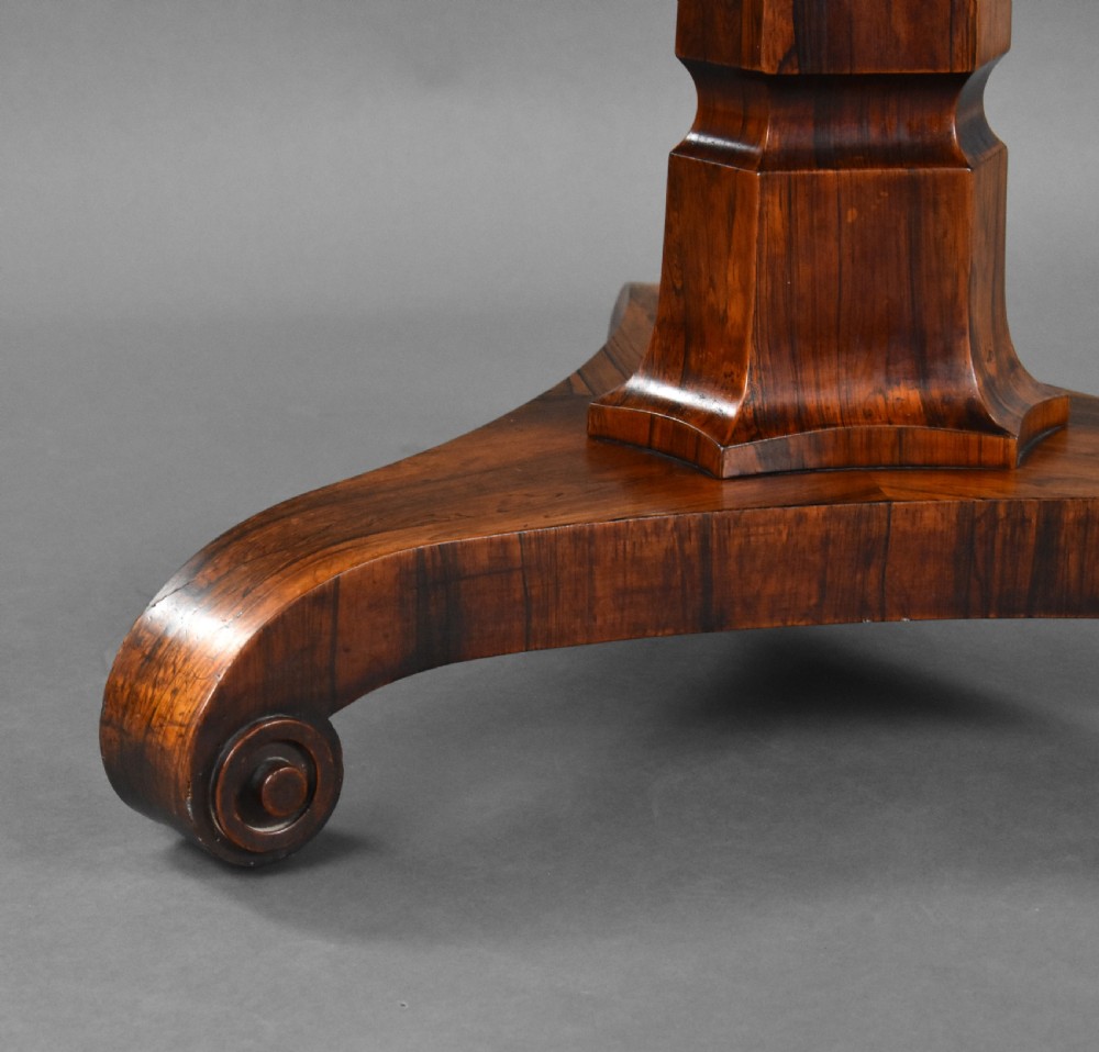 Victorian Rosewood Circular Breakfast Table View VII