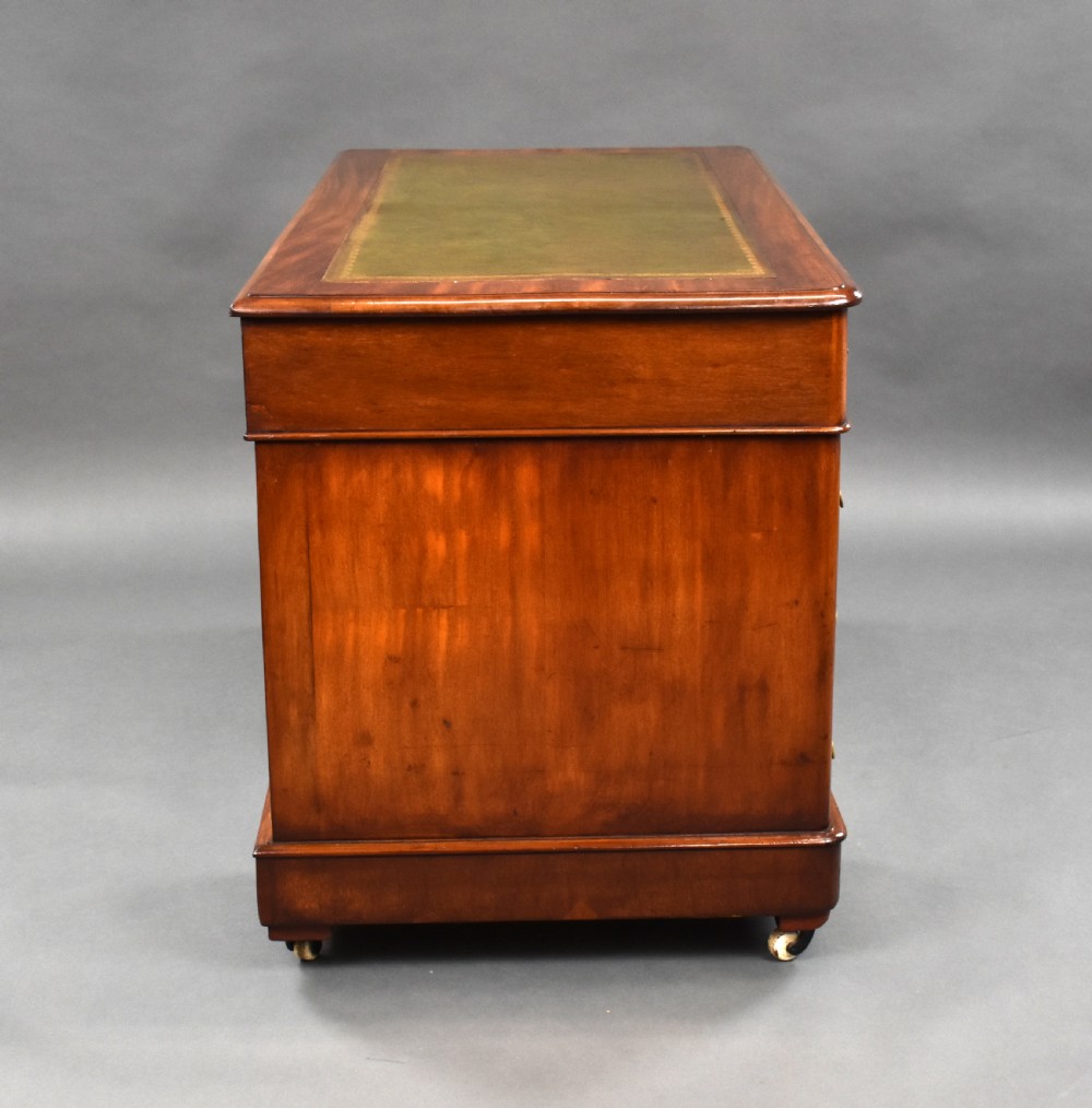 Victorian Mahogany Pedestal Desk View III