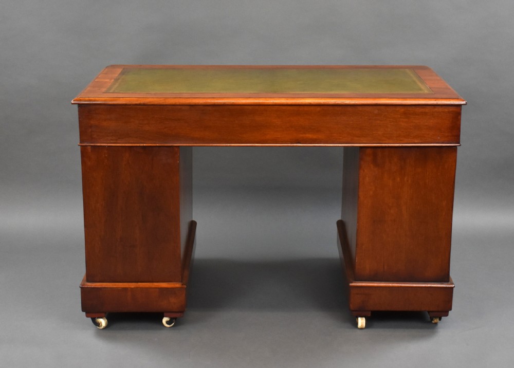 Victorian Mahogany Pedestal Desk View IV
