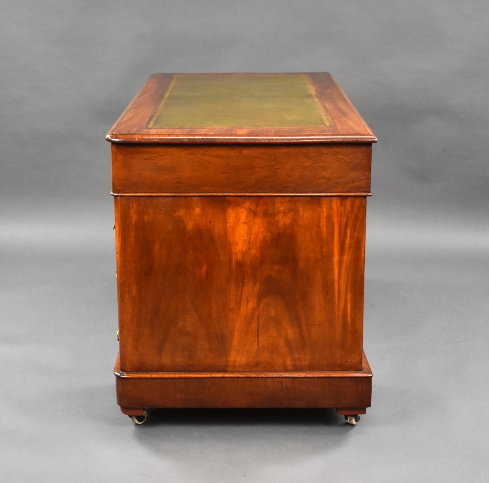 Victorian Mahogany Pedestal Desk View V