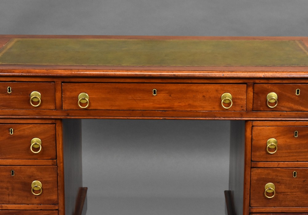 Victorian Mahogany Pedestal Desk View VII