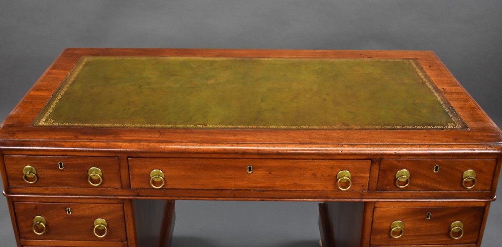 Victorian Mahogany Pedestal Desk View IX