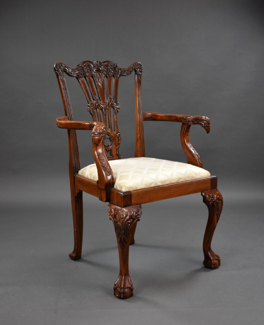 Set of 8 Chippendale Style Dining Chairs View II