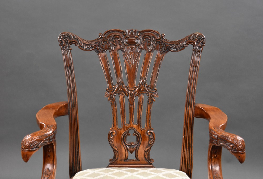 Set of 8 Chippendale Style Dining Chairs View IV
