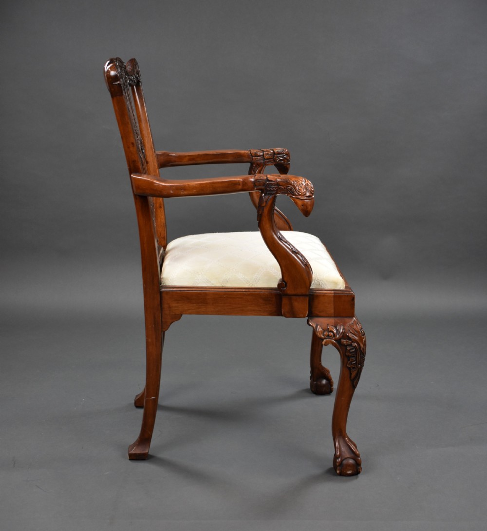 Set of 8 Chippendale Style Dining Chairs View X