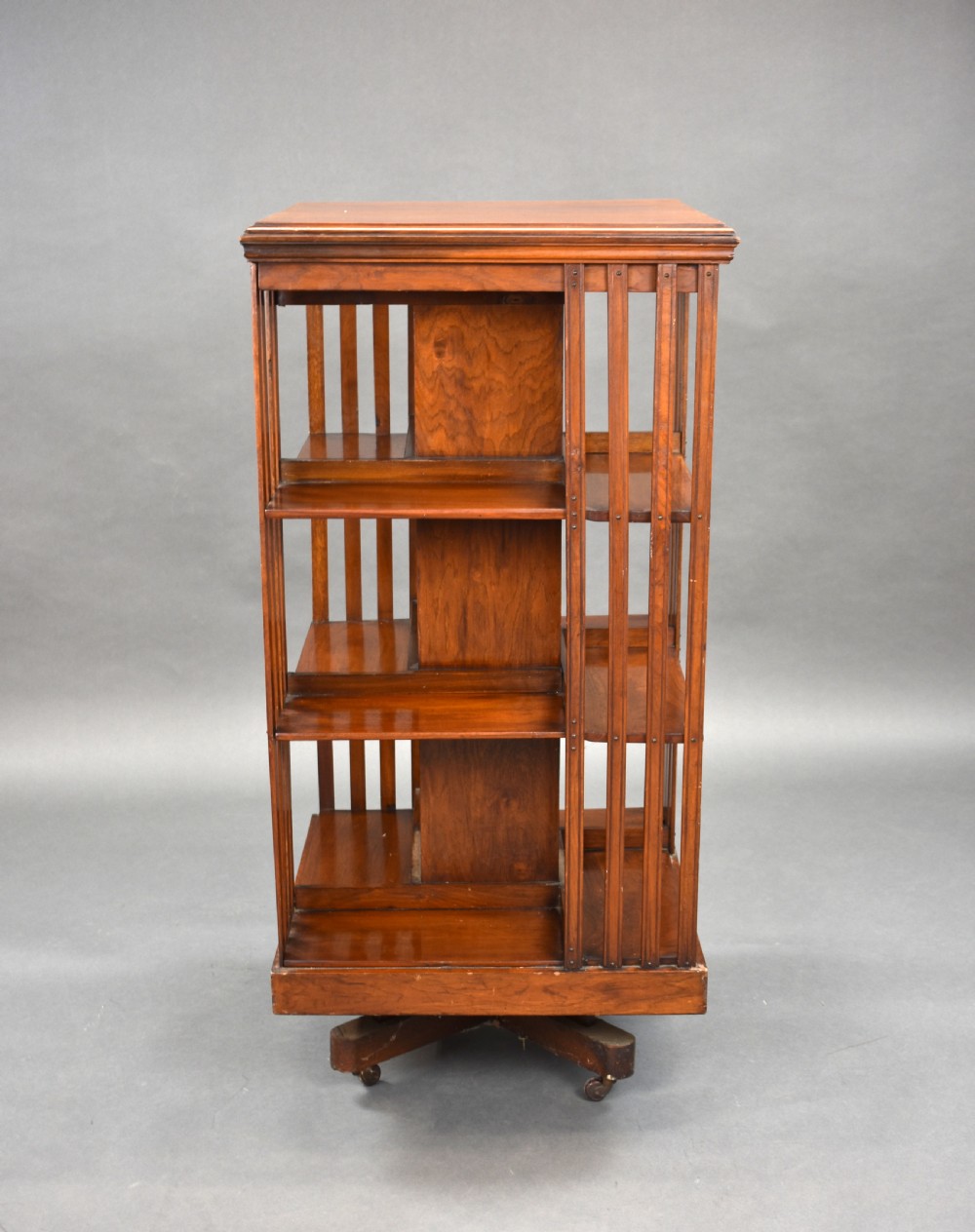 Edwardian Mahogany Revolving Bookcase