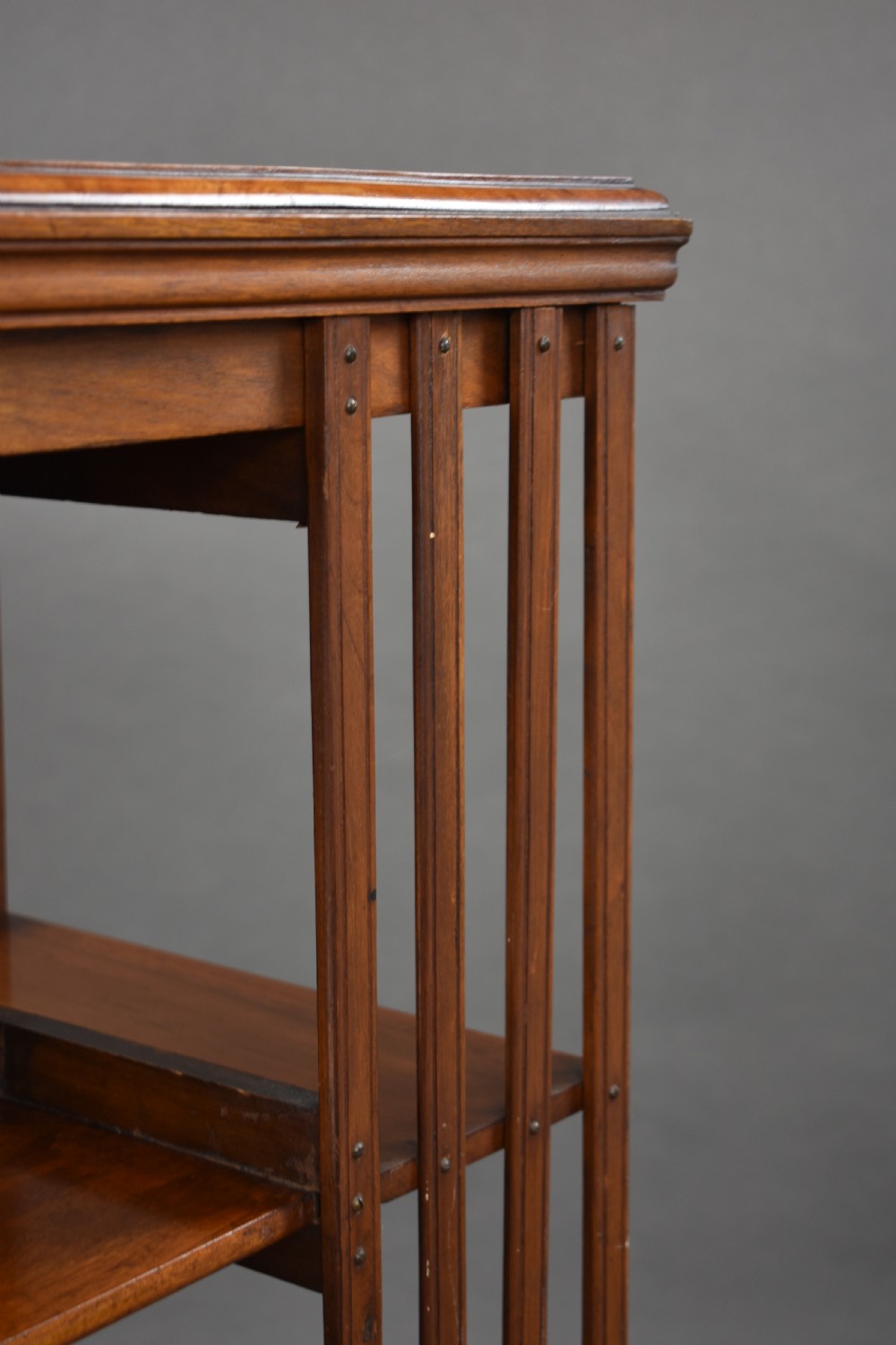Edwardian Mahogany Revolving Bookcase View IV