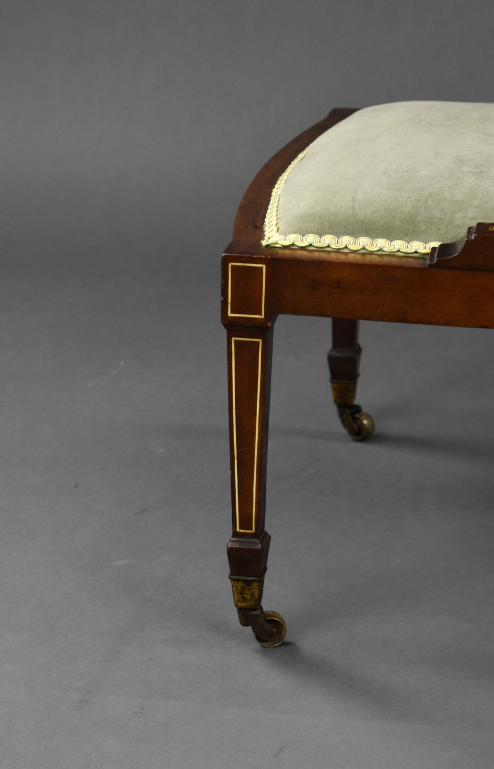 Edwardian Mahogany Inlaid Nursing Chair View XI