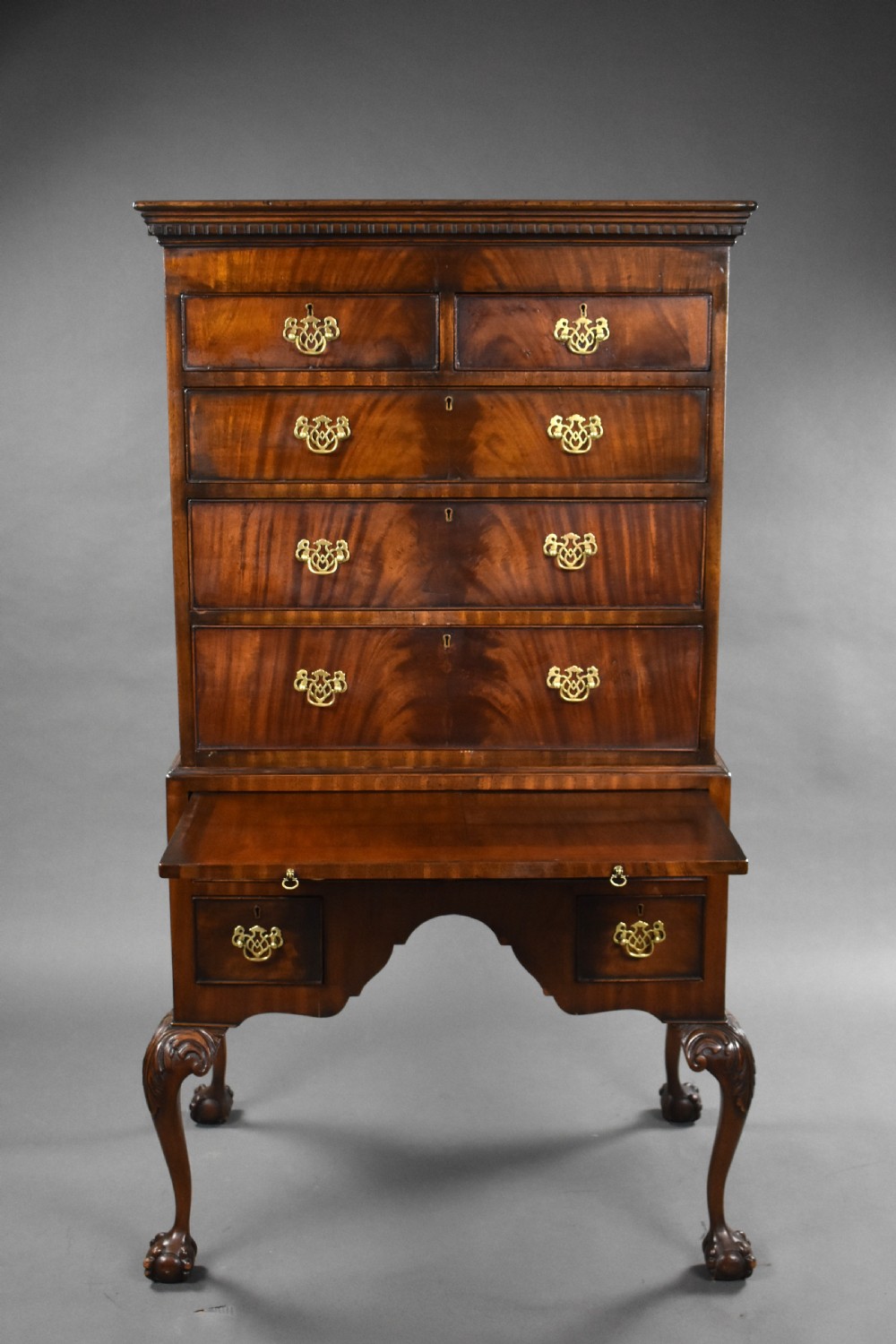 Antique Mahogany Chest on Stand View VII