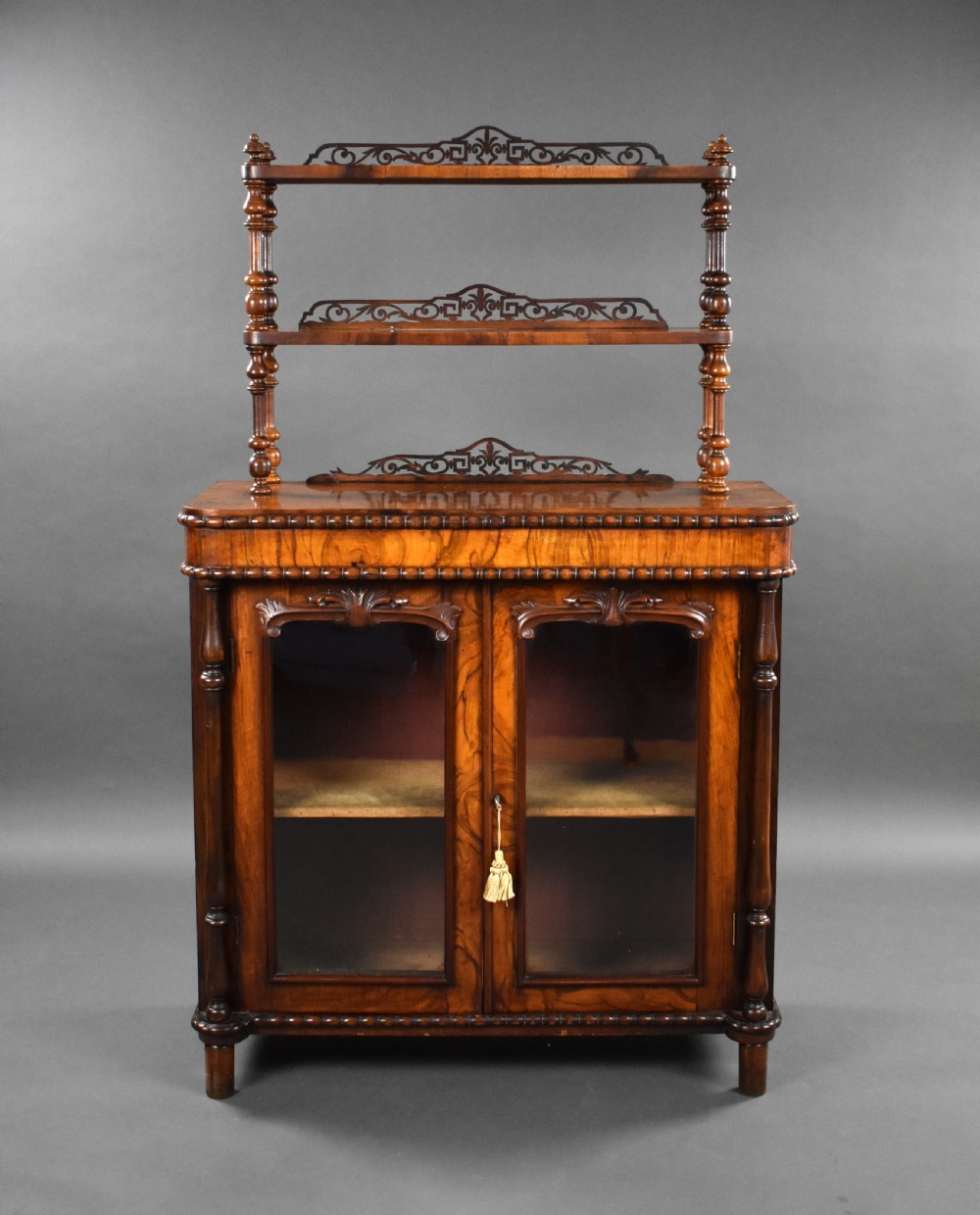 Victorian Bur Walnut Chiffonier View II