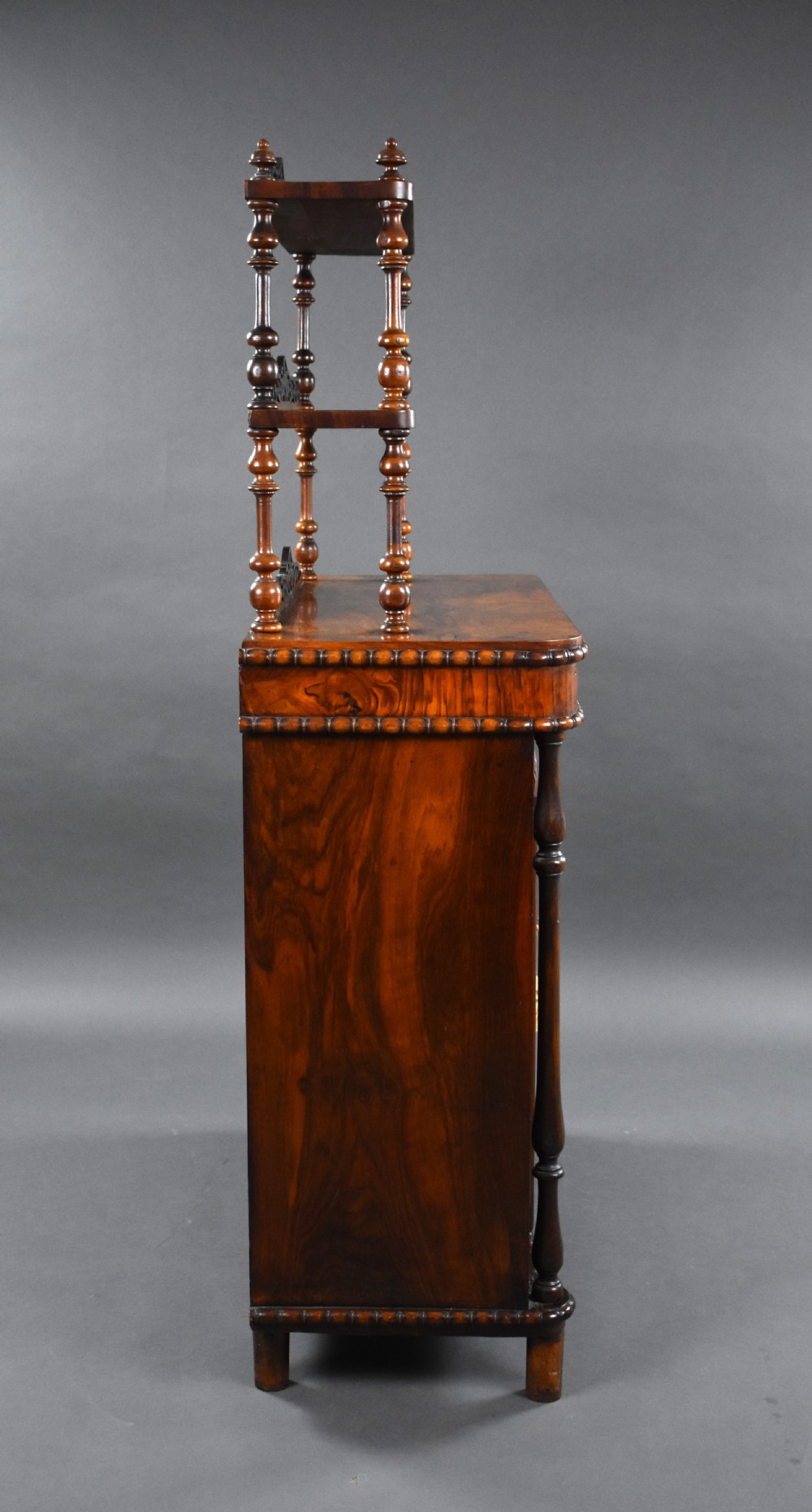 Victorian Bur Walnut Chiffonier View IV