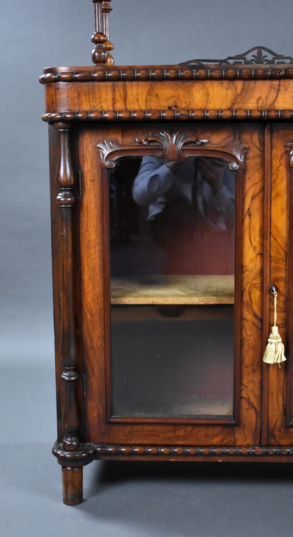 Victorian Bur Walnut Chiffonier View VI