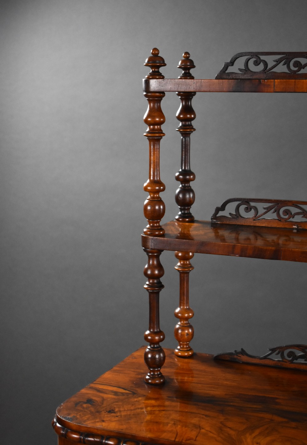 Victorian Bur Walnut Chiffonier View X