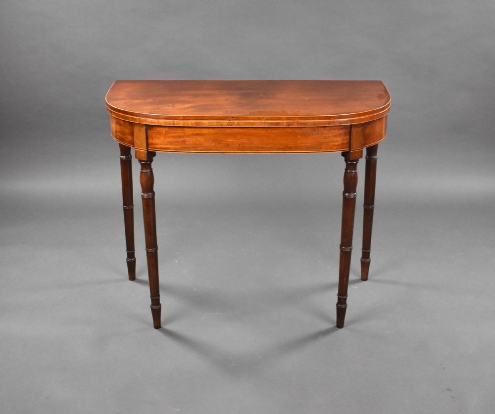 George III Mahogany Tea Table View II