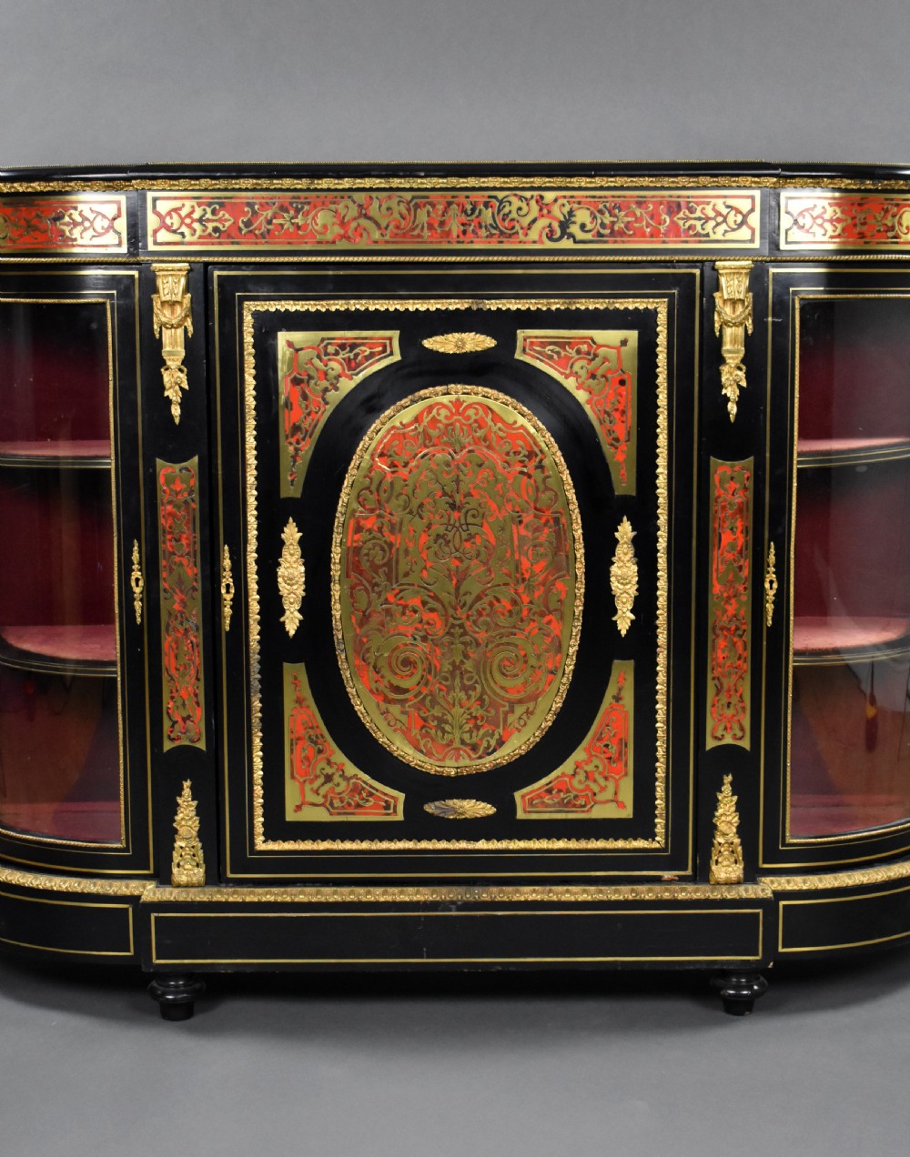 Victorian Ebonised Boulle Credenza View III