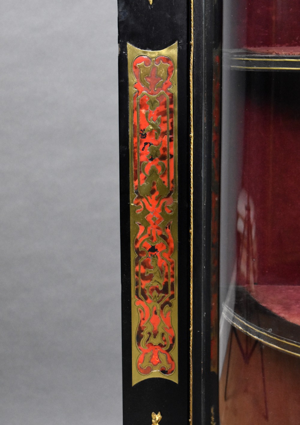 Victorian Ebonised Boulle Credenza View VII