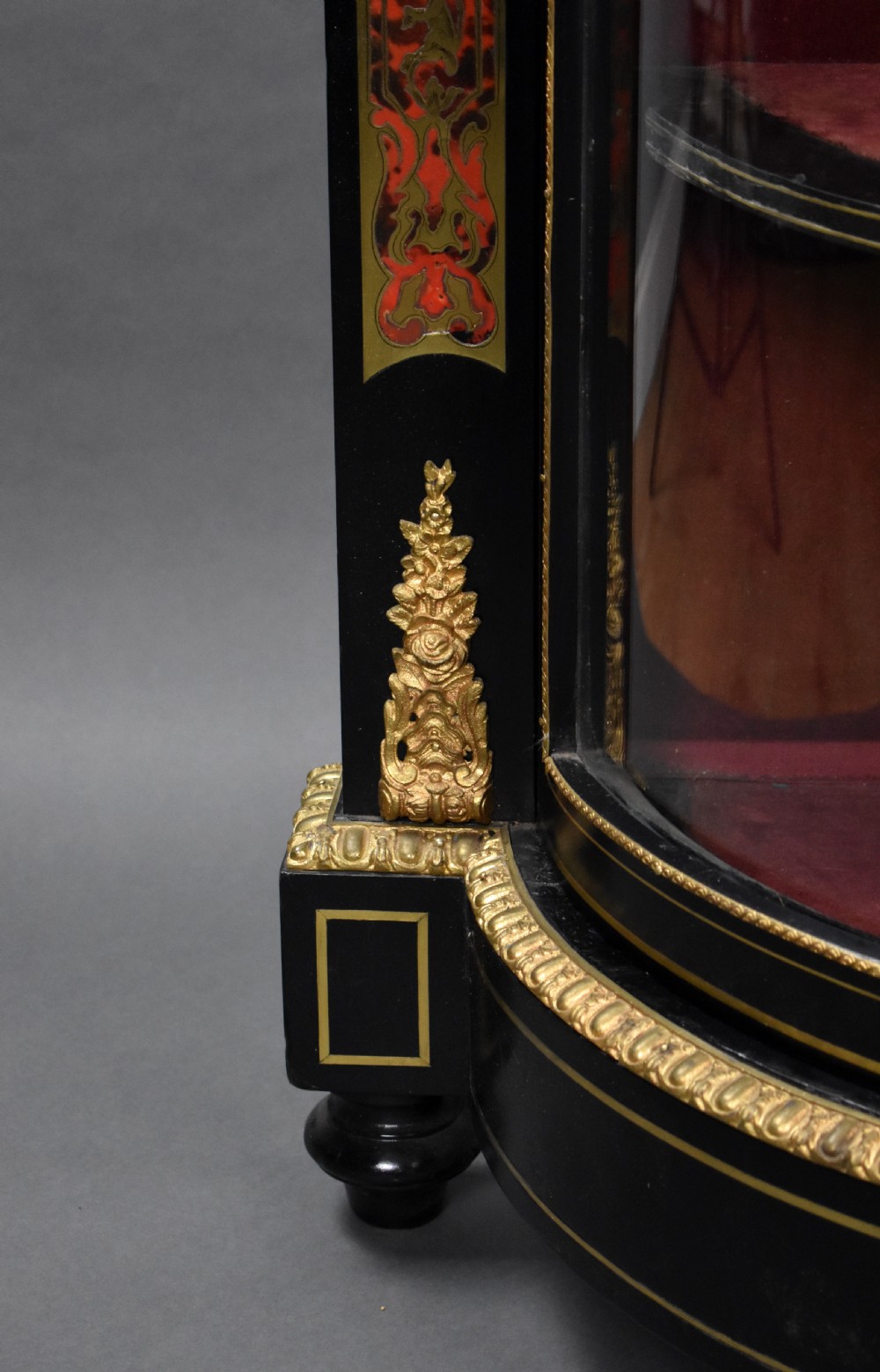 Victorian Ebonised Boulle Credenza View VIII