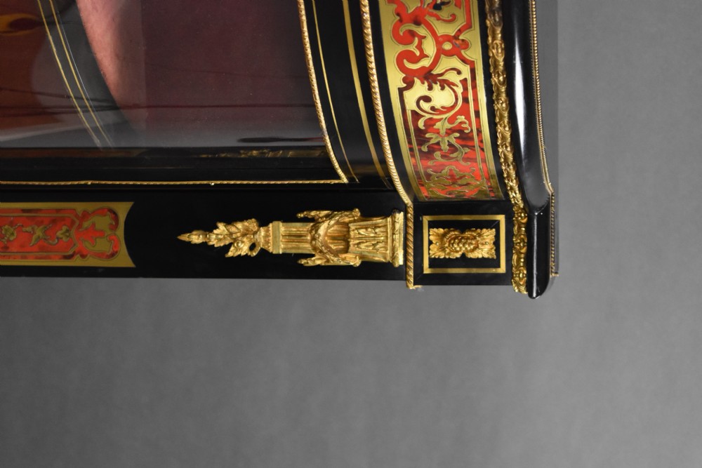 Victorian Ebonised Boulle Credenza View XII