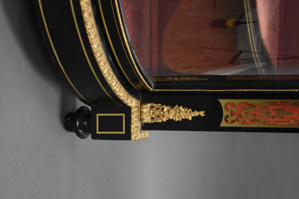 Victorian Ebonised Boulle Credenza View XIV