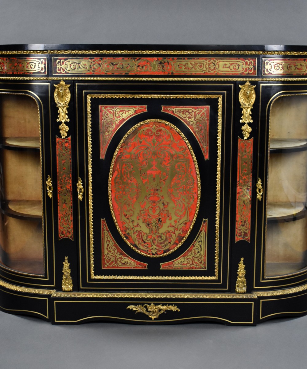 Victorian Ebonised Boulle Credenza View III