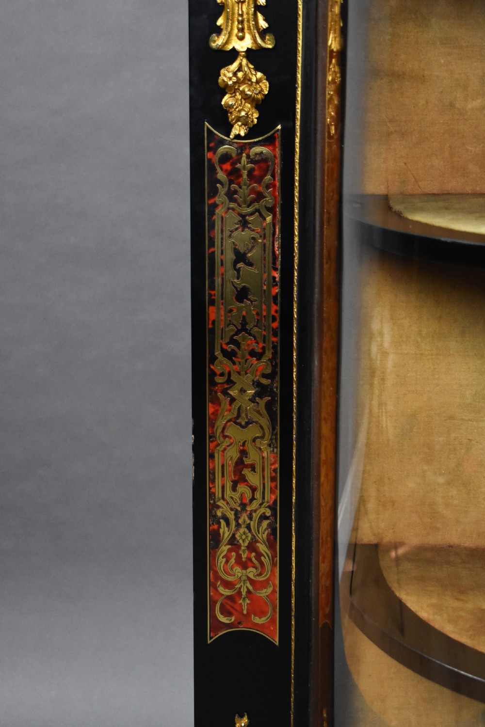 Victorian Ebonised Boulle Credenza View VII