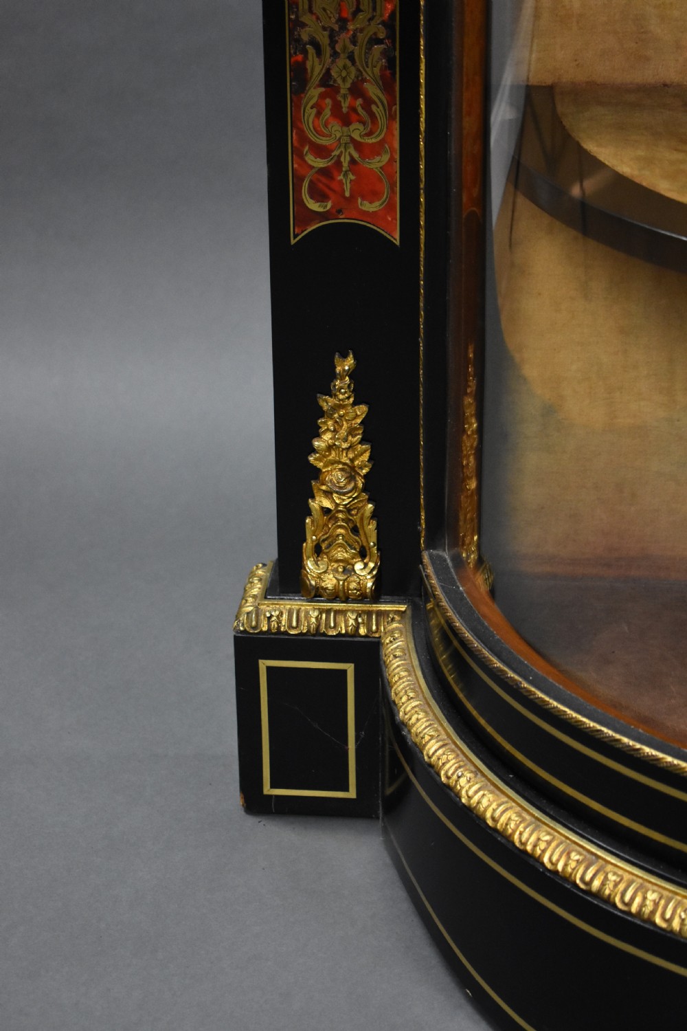 Victorian Ebonised Boulle Credenza View VIII