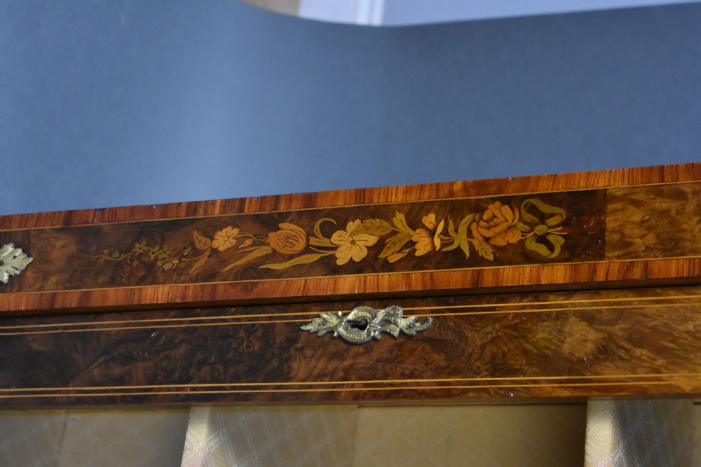 Pair of Victorian Burr Walnut Marquetry Pier Cabinets View X