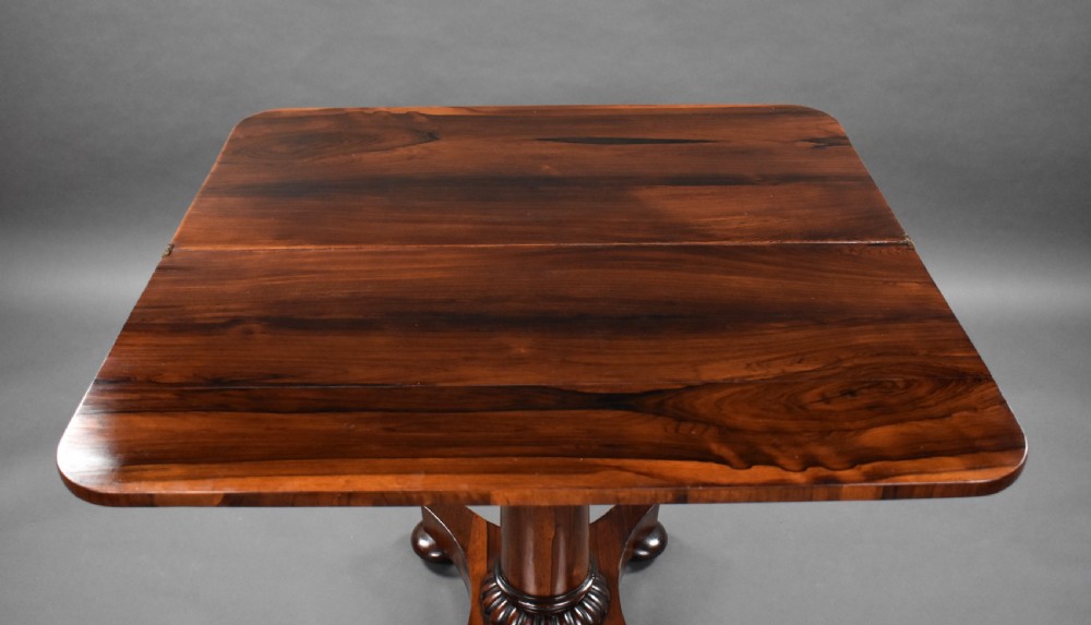 William IV Rosewood Tea Table View VI