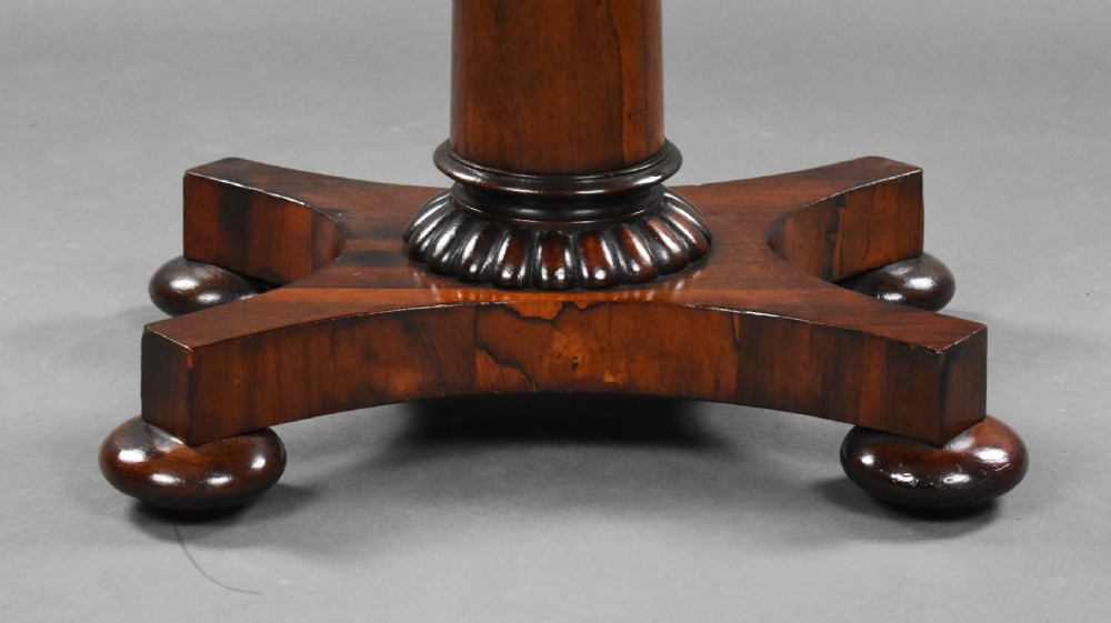 William IV Rosewood Tea Table View VII