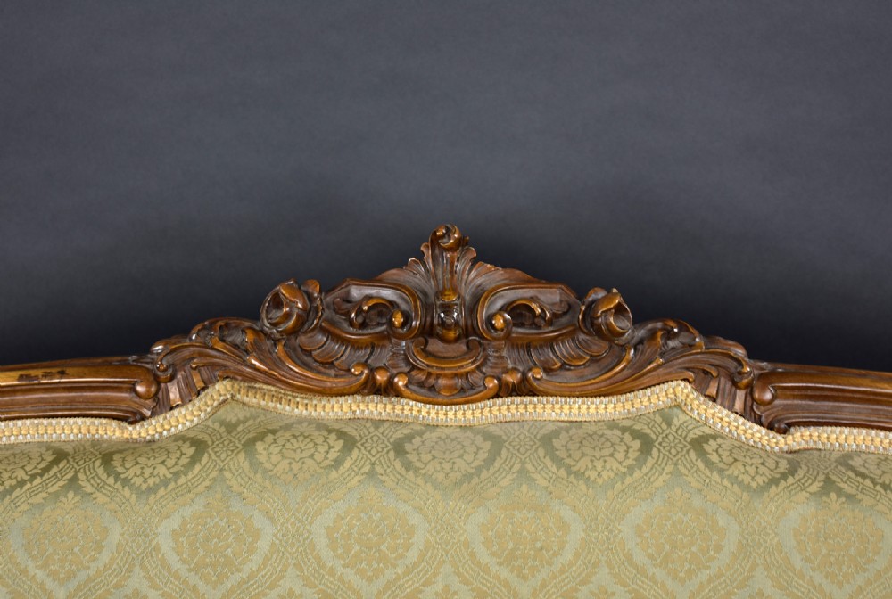19th Century Continental Carved Beech Three Piece Suite View V