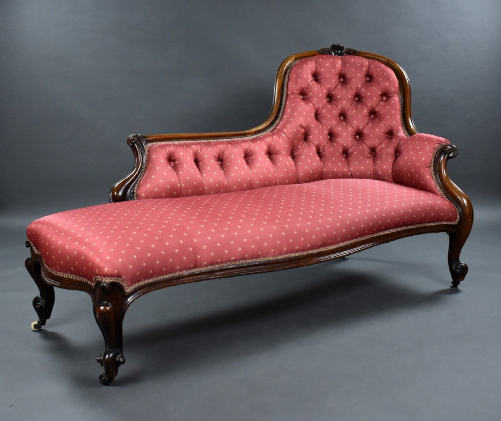 Victorian Rosewood Chaise Lounge