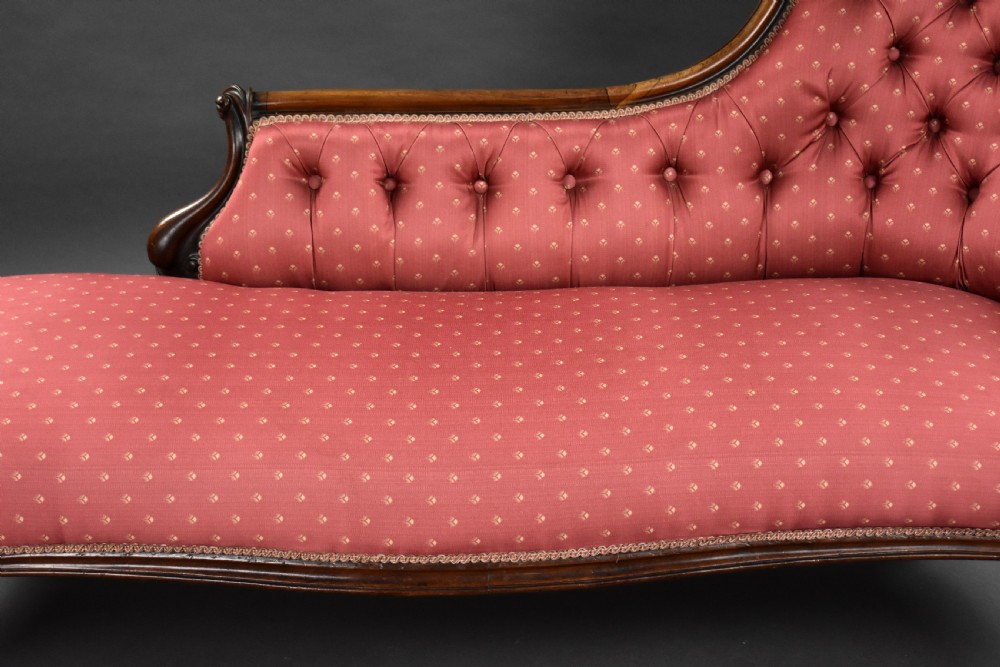 Victorian Rosewood Chaise Lounge View IV