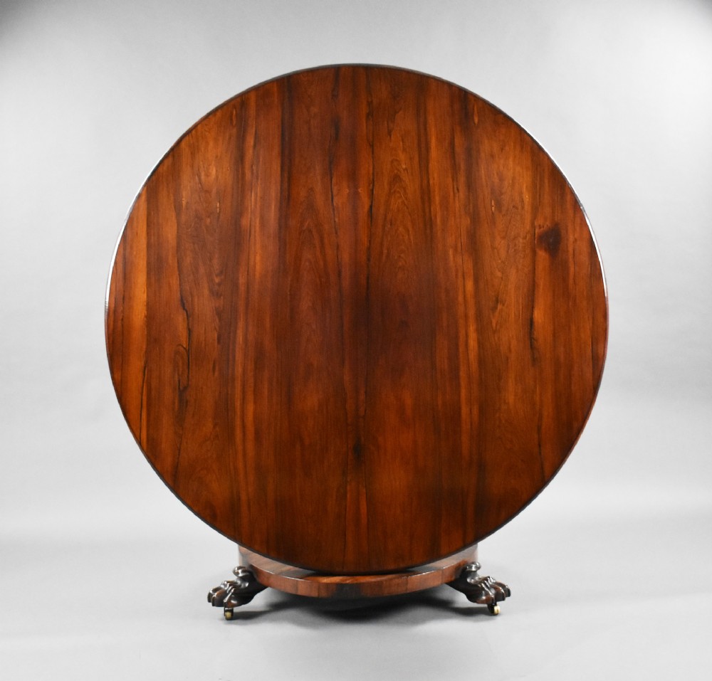 William IV Rosewood Circular Breakfast Table