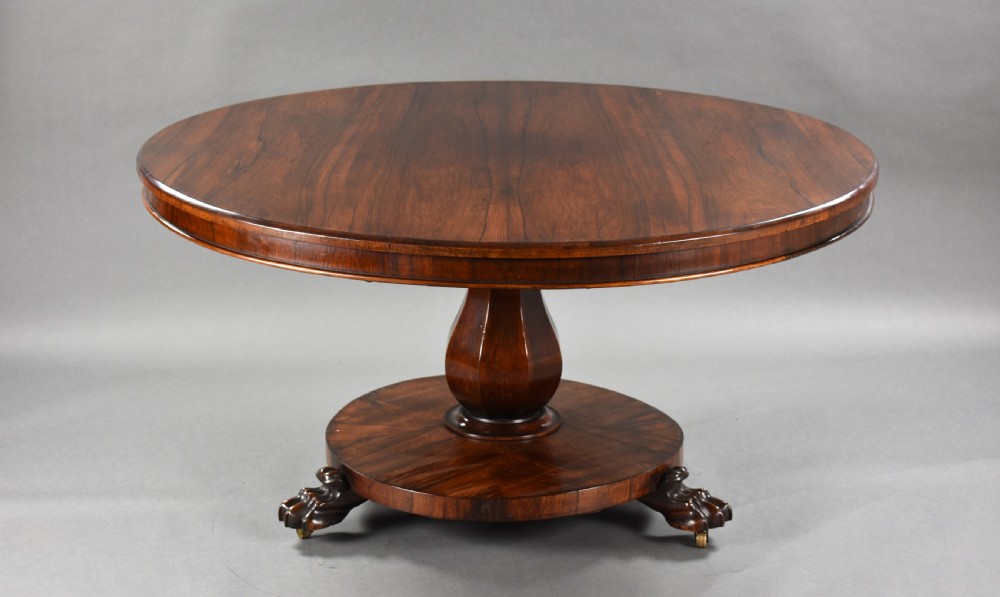 William IV Rosewood Circular Breakfast Table View II