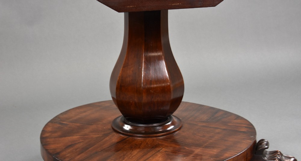 William IV Rosewood Circular Breakfast Table View IV