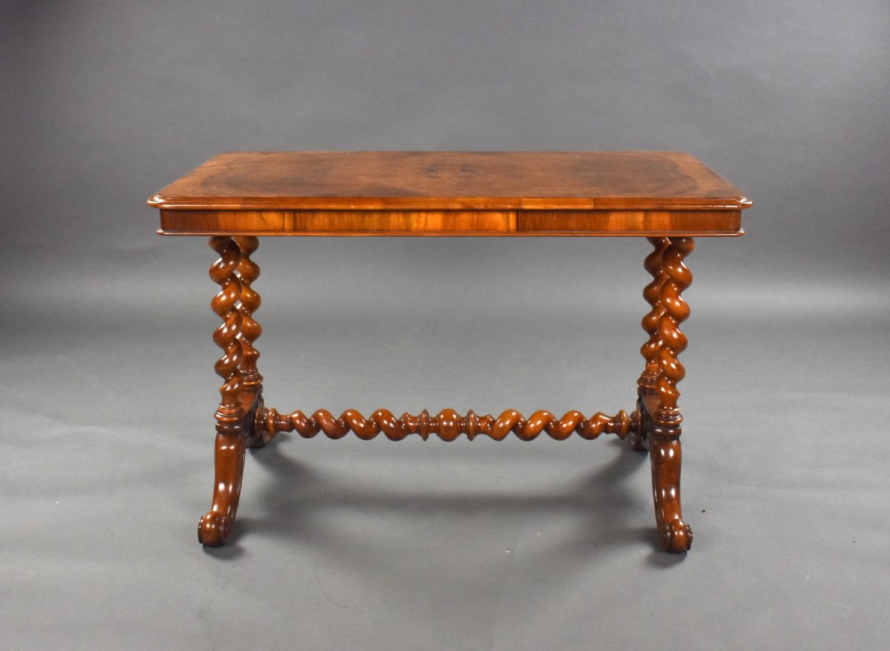 Victorian Burr Walnut Coffee Table View II