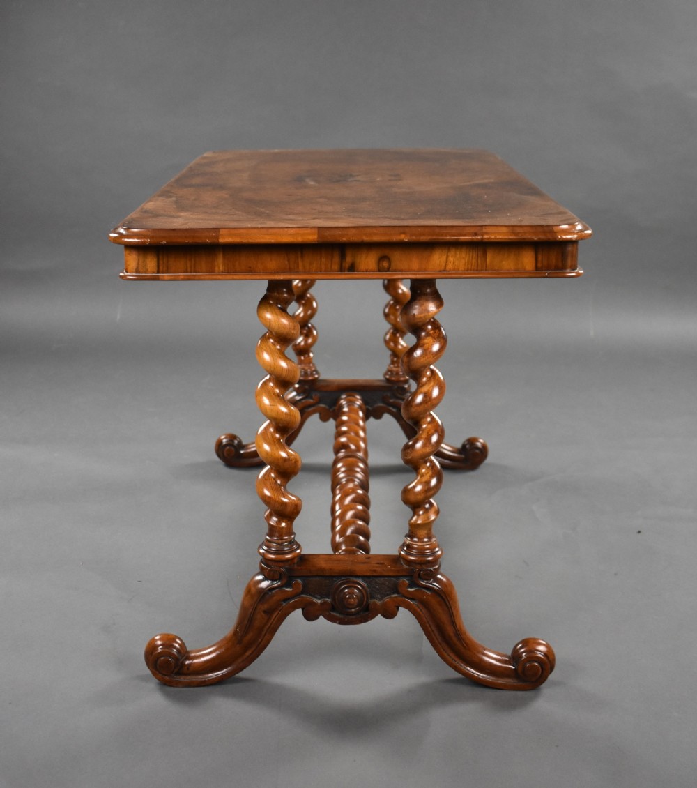 Victorian Burr Walnut Coffee Table View IV