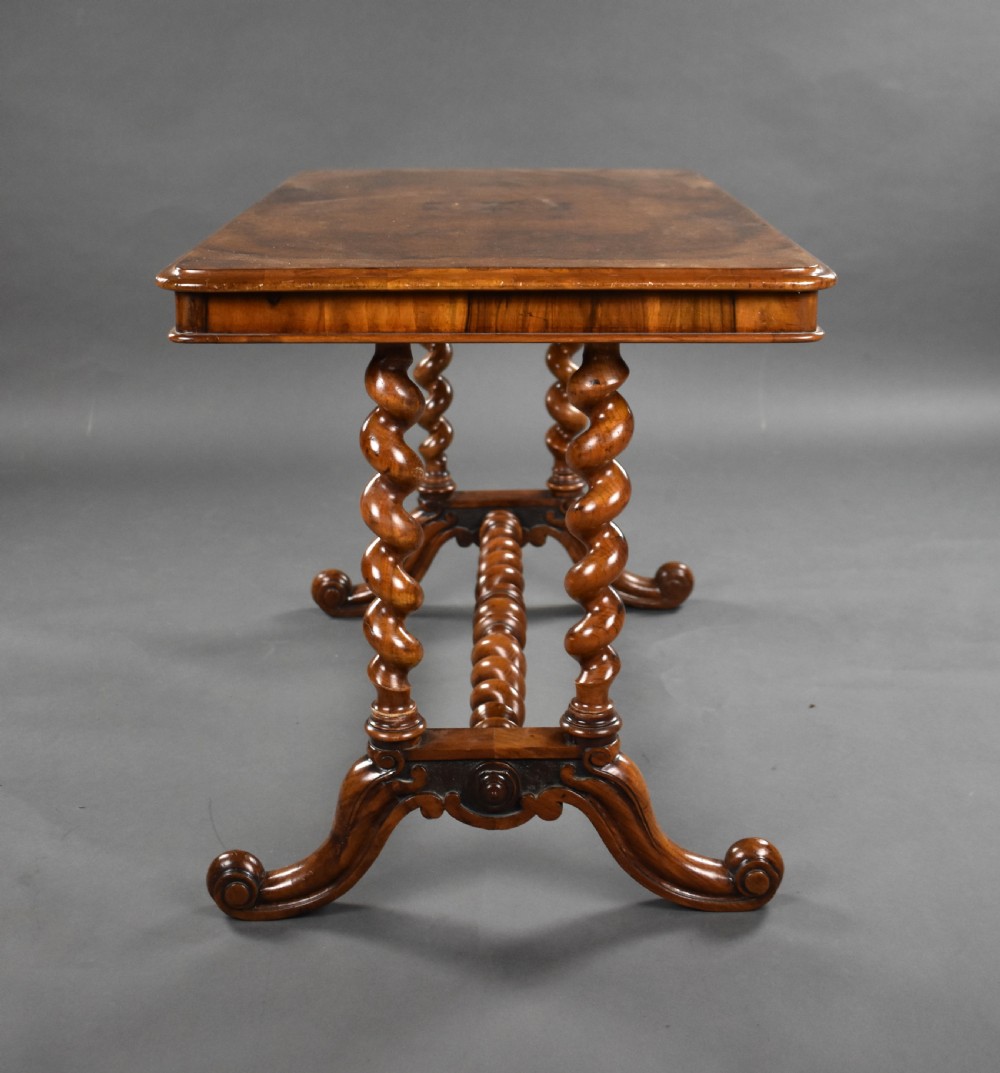 Victorian Burr Walnut Coffee Table View V