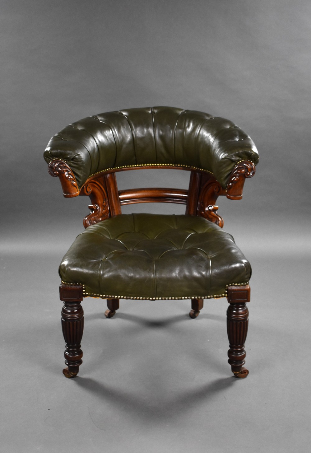 Victorian Leather Chair View II
