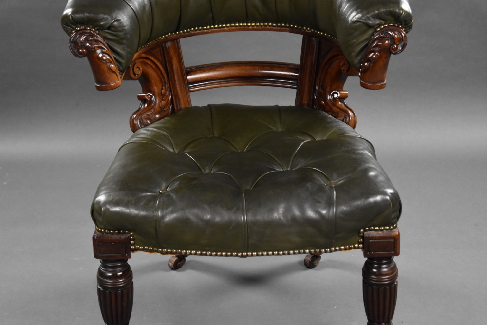 Victorian Leather Chair View VII