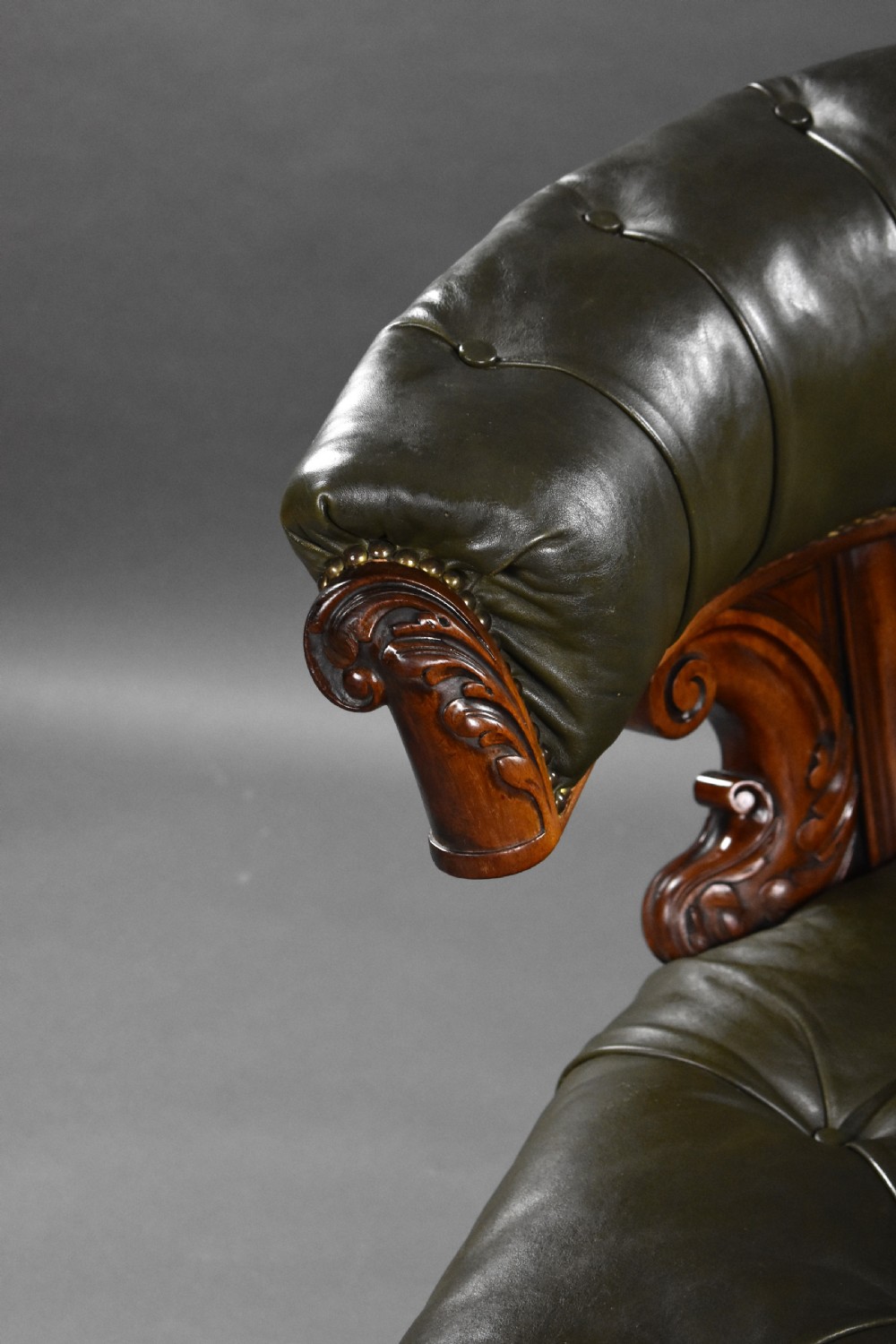 Victorian Leather Chair View VIII