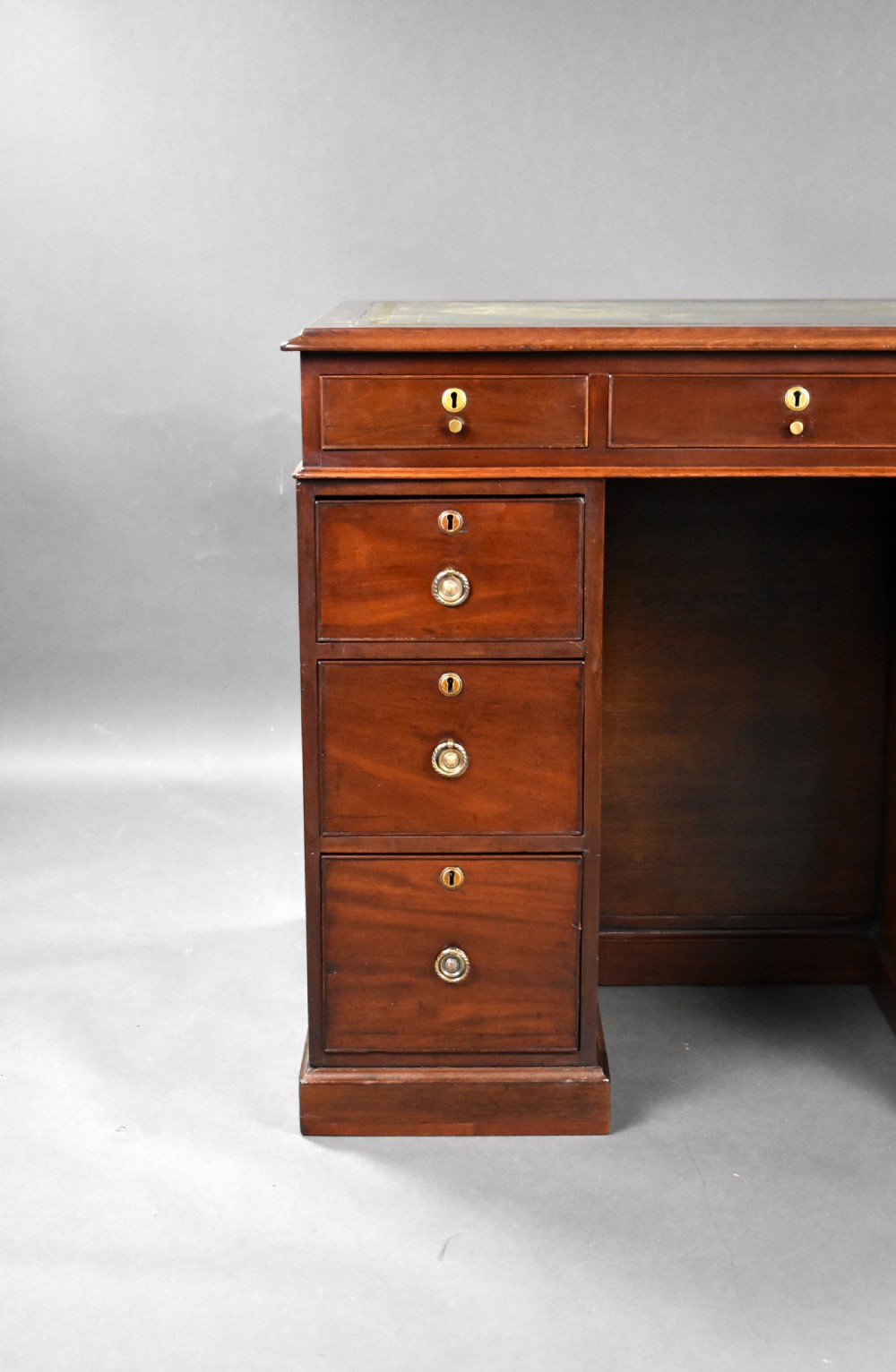George III Mahogany Kneehole Desk Stamped Gillows View II