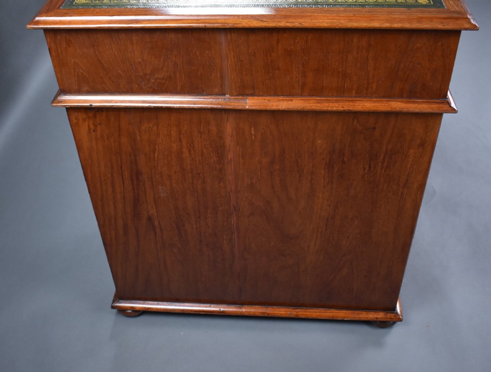 Victorian Teak Campaign Desk View VI