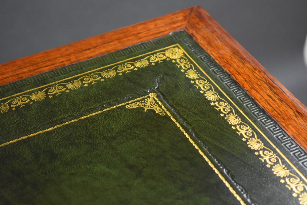 Victorian Teak Campaign Desk View X