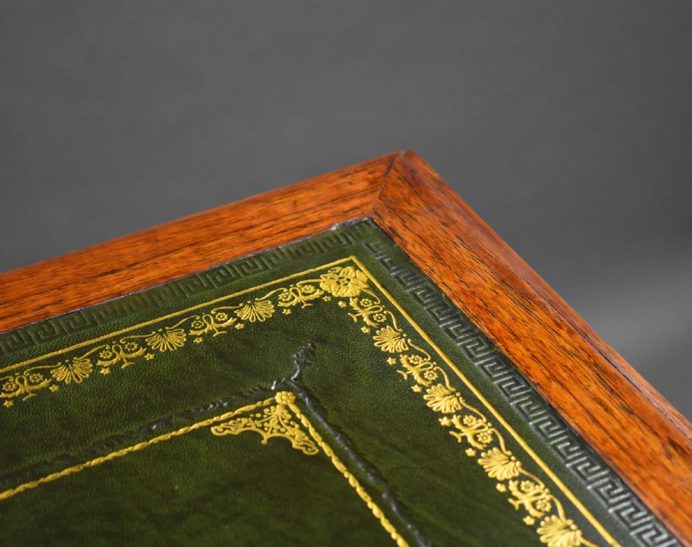 Victorian Teak Campaign Desk View XI