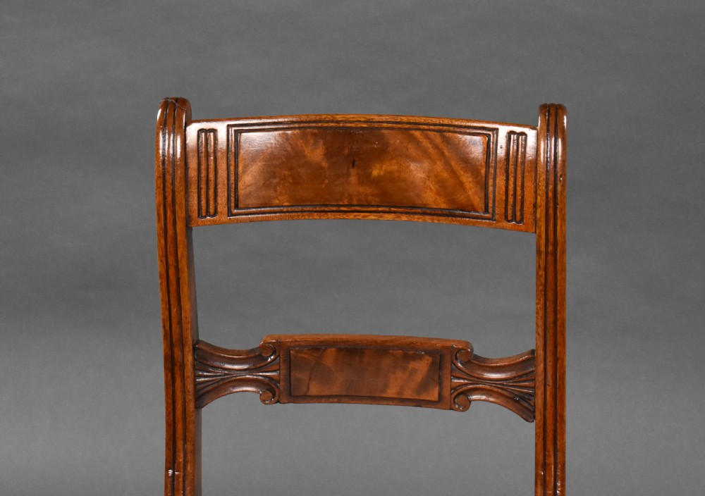 Set of 6 Regency Mahogany Dining Chairs View VII